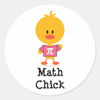 Math Chick Pegatinas