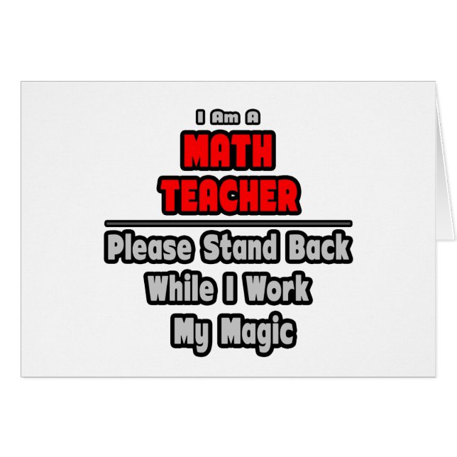 Math Teacher... Trabajar mi magia (Anverso (Horizontal))