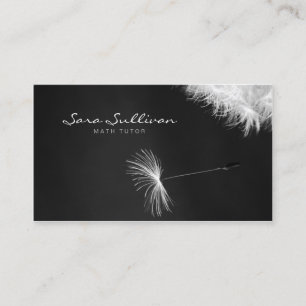 Math Tutor Tarjeta de Negocio Dandelion Closeup