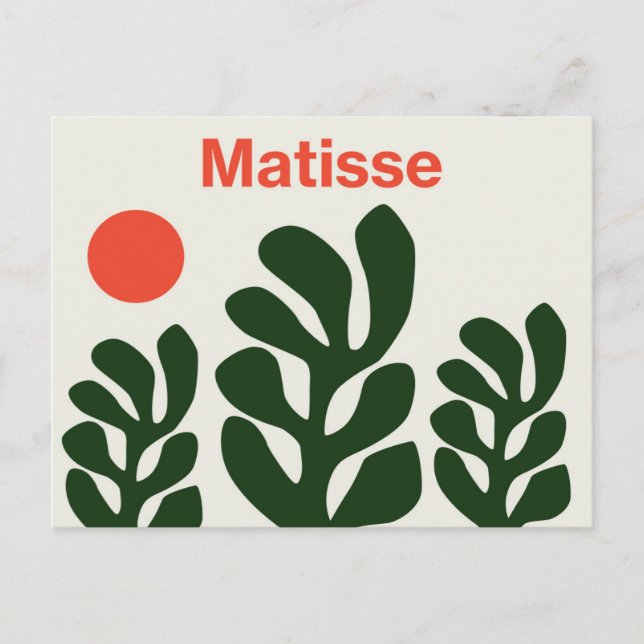 Matisse deja postal (Anverso)
