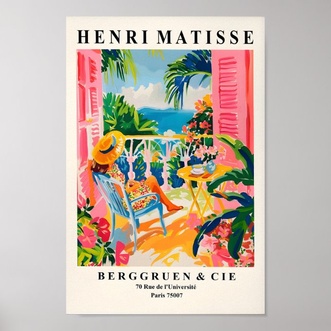 Matisse Wall Art, Impresión de gallina costera, mu (Frente)