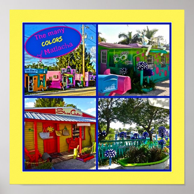Matlacha Pine Island Florida Arte Impreso (Frente)