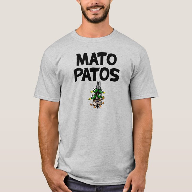 Mato Patos Logo Caza De Patos De Camiseta (Anverso)