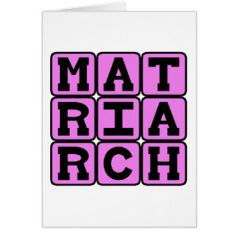 Matriarca, madre de la familia