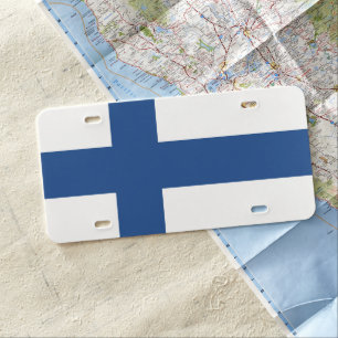 Matrícula Bandera de Finlandia