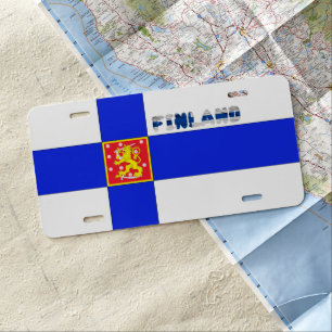 Matrícula Bandera finlandesa