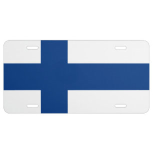 Matrícula Bandera finlandesa Patriótica