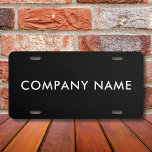 Matrícula Custom Company Name Or Personal Name<br><div class="desc">Customize this design and create your personalized License Plate. If the company name is long, you can adjust the font size to fit in. You can TRANSFER this DESIGN on other Zazzle products and adjust it to fit most of the Zazzle items. You can also click the CUSTOMIZE button to...</div>