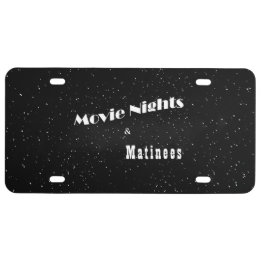 Matrícula Etiqueta de coche de plástico