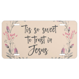 Matrícula Himno: Tan dulce de confiar en Jesús citó letra