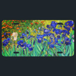 Matrícula Irises de Vincent Van Gogh<br><div class="desc">Vincent Van Gogh Irises . Pintado en 1889 es uno de los cuadros que creó en el asilo de Saint Paul-de-Mausole en Saint-Rémy-de-Provence en Francia. Es una pintura al óleo. Esta bonita pintura al óleo del paisaje de arte representa un campo de flores de iris. Vincent Van Gogh era un...</div>
