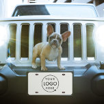 Matrícula Logotipo comercial Profesional gris moderno Minima<br><div class="desc">Una plantilla sencilla de placa de matrícula de coche de negocios de color gris plateado personalizado en un estilo minimalista moderno que se puede actualizar fácilmente con el logotipo de su empresa.</div>