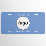 Matrícula Logotipo simple con azul comercial de texto<br><div class="desc">Agregue su propio logotipo y la elección del texto a este diseño,  y cambie el color de fondo en la Herramienta de diseño. Eliminar el texto superior o inferior si lo prefiere. Minimalista y profesional.</div>