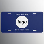 Matrícula Logotipo simple con azul de la Marina de Negocios<br><div class="desc">Agregue su propio logotipo y la elección del texto a este diseño,  y cambie el color de fondo en la Herramienta de diseño. Eliminar el texto superior o inferior si lo prefiere. Minimalista y profesional.</div>