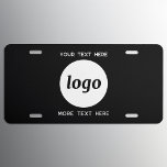 Matrícula Logotipo simple con el texto en negro<br><div class="desc">Agregue su propio logotipo y la elección del texto a este diseño,  y cambie el color de fondo en la Herramienta de diseño. Eliminar el texto superior o inferior si lo prefiere. Minimalista y profesional.</div>