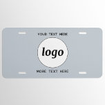 Matrícula Logotipo simple con luz de negocios de texto azul<br><div class="desc">Agregue su propio logotipo y la elección del texto a este diseño,  y cambie el color de fondo en la Herramienta de diseño. Eliminar el texto superior o inferior si lo prefiere. Minimalista y profesional.</div>
