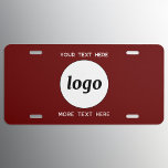 Matrícula Logotipo simple con mensajes de texto de negocios<br><div class="desc">Agregue su propio logotipo y la elección del texto a este diseño,  y cambie el color de fondo en la Herramienta de diseño. Eliminar el texto superior o inferior si lo prefiere. Minimalista y profesional.</div>