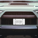 Matrícula Marca profesional de logotipo profesional sencillo<br><div class="desc">Cree placas de matrícula de coches personalizado para su coche con este sencillo diseño de placa de matrícula de logotipo comercial, adaptado a los logotipos de la empresa de rectángulo e impreso en placa de número de aluminio o plástico. Puede cambiar el color de fondo o agregar texto adicional al...</div>