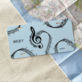 Matrícula Música Climactic G Clef Blue