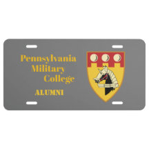 PMC ALUMNI PLATE (GRIS) - PERSONALIZARLO
