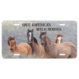 Matrícula Salvemos a los caballos salvajes de Estados Unidos