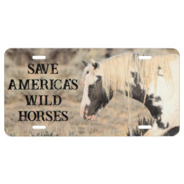 Matrícula Salvemos a los caballos salvajes de Estados Unidos