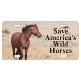 Matrícula Salvemos a los caballos salvajes de Estados Unidos