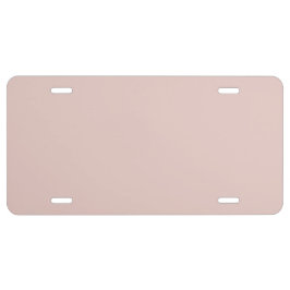 Matrícula Timeless - Rosy Beige License Plate