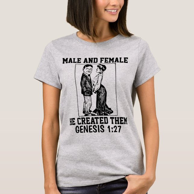 MATRIMONIO BIBLÍTICO - Camisetas de hombre y mujer (Anverso)