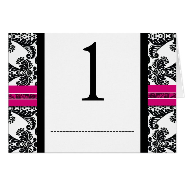 Matrimonio Damasco negro y rosa (Anverso (Horizontal))