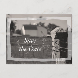 Matrimonio de campo Guardar la Invitación de fecha
