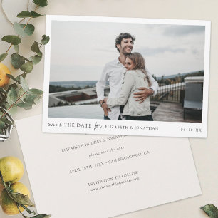 Matrimonio de Moda simple Guardar la tarjeta de fe