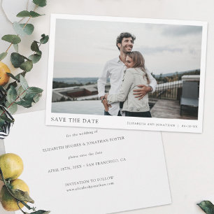 Matrimonio de Moda simple Guardar la tarjeta de fe