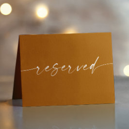 Matrimonio de otoño de Mustard Brown | Rótulo rese