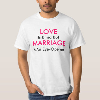 Matrimonio gracioso cita camiseta masculina
