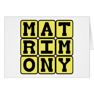 Matrimonio, La Institución del Matrimonio