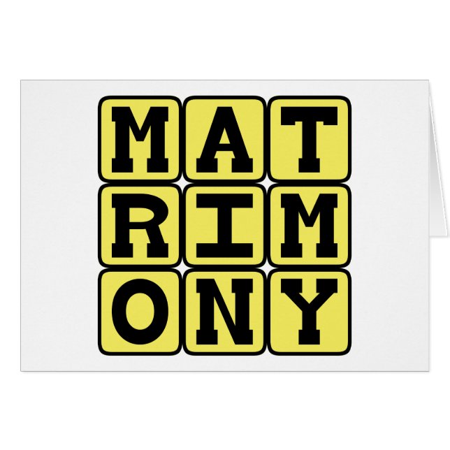 Matrimonio, La Institución del Matrimonio (Anverso (Horizontal))