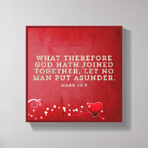 Matrimonio - Lienzo Envuelto Premium (Brillo)