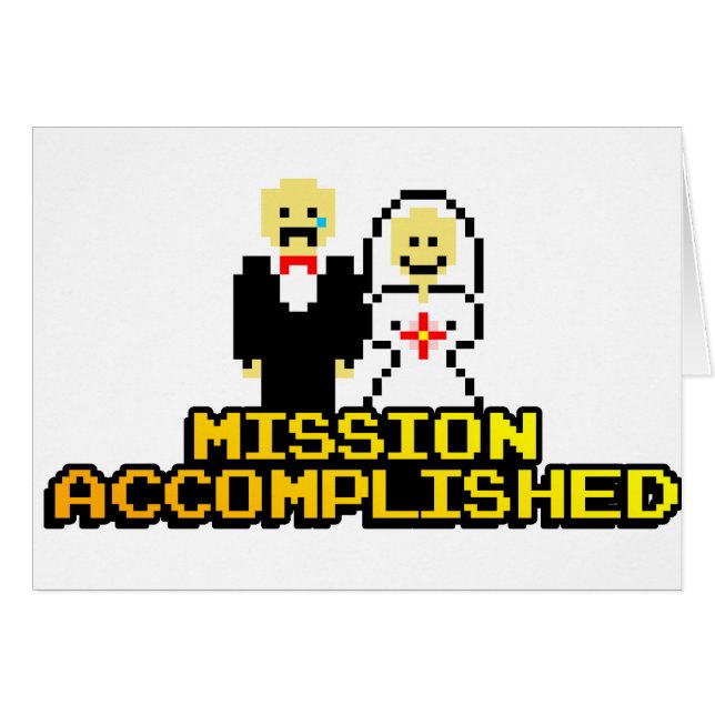 Matrimonio "Misión cumplida" (8 bits) (Anverso (Horizontal))