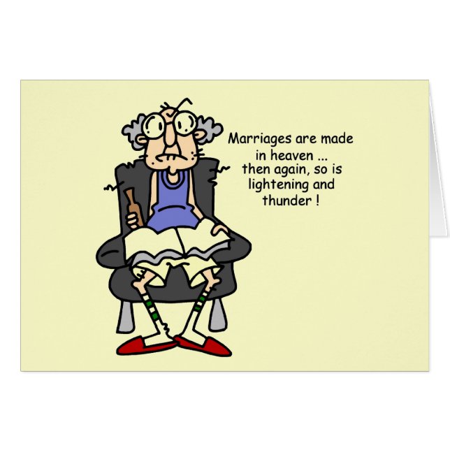 Matrimonio, relámpago, humor trueno (Anverso (Horizontal))