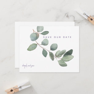 Matrimonio simple de Eucalyptus Lavender Ahorra la
