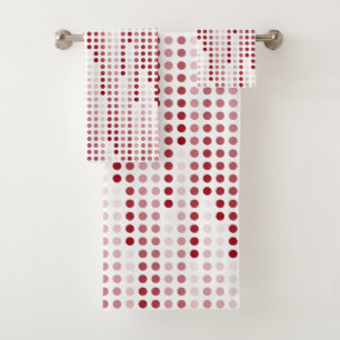 Matriz de puntos de polka rojo borgoña