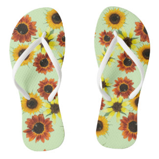 Matriz Girasoles Coloridos Flores Chanclas