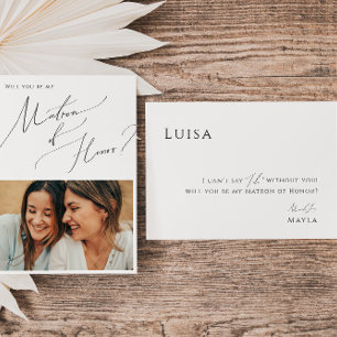 Matrón de foto de guión mínimo de la tarjeta de pr