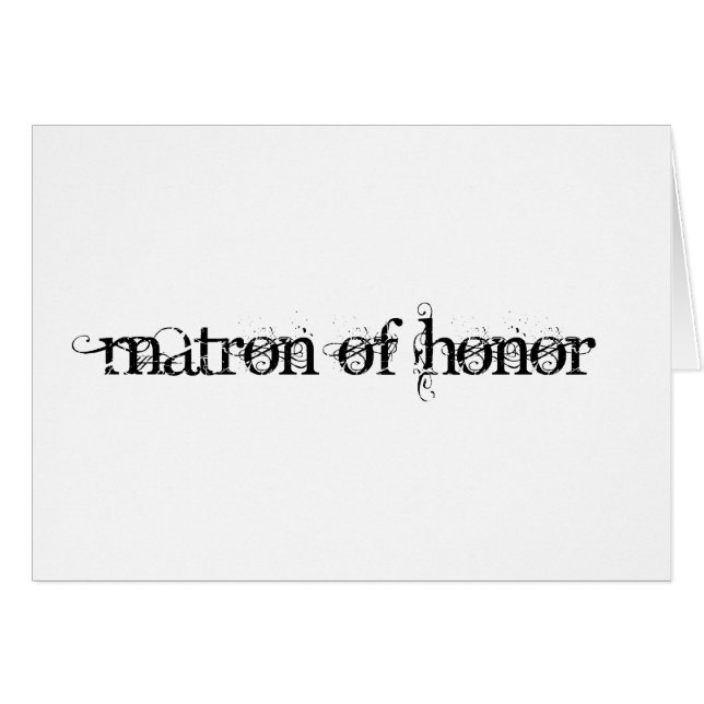 Matrón de honor (Anverso (Horizontal))