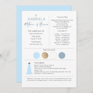 Matrón de Honor Propuesta e Información