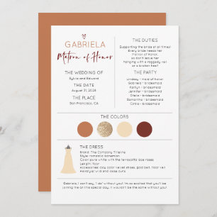 Matrón de Honor Propuesta e Información