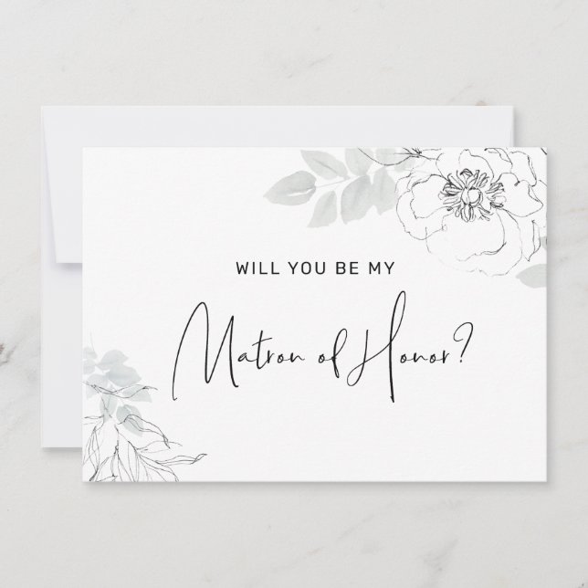 Matrón de la tarjeta de honor del Ilustracion flor (Anverso)