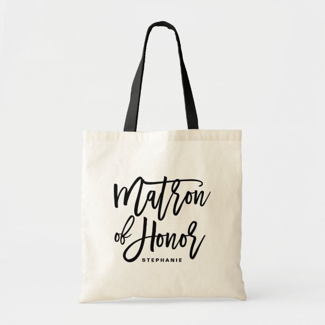Matrón de letras negras de la bolsa de honor de To (Frente)