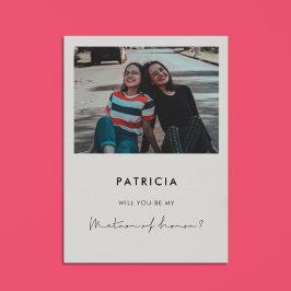 Matrón escrito a mano de la tarjeta de propuesta d